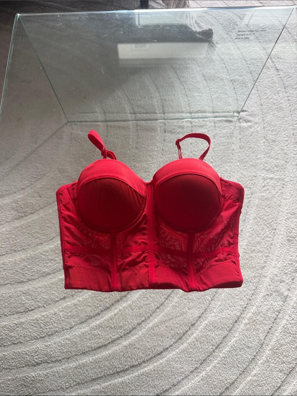 French Kiss Red Corset Top